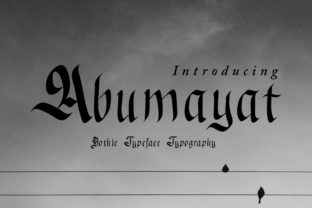 Abumayat: A Gothic Blackletter Font for Editorial Depth
