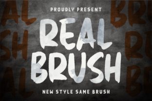 Real Brush Font for Handmade and Commercial Projects